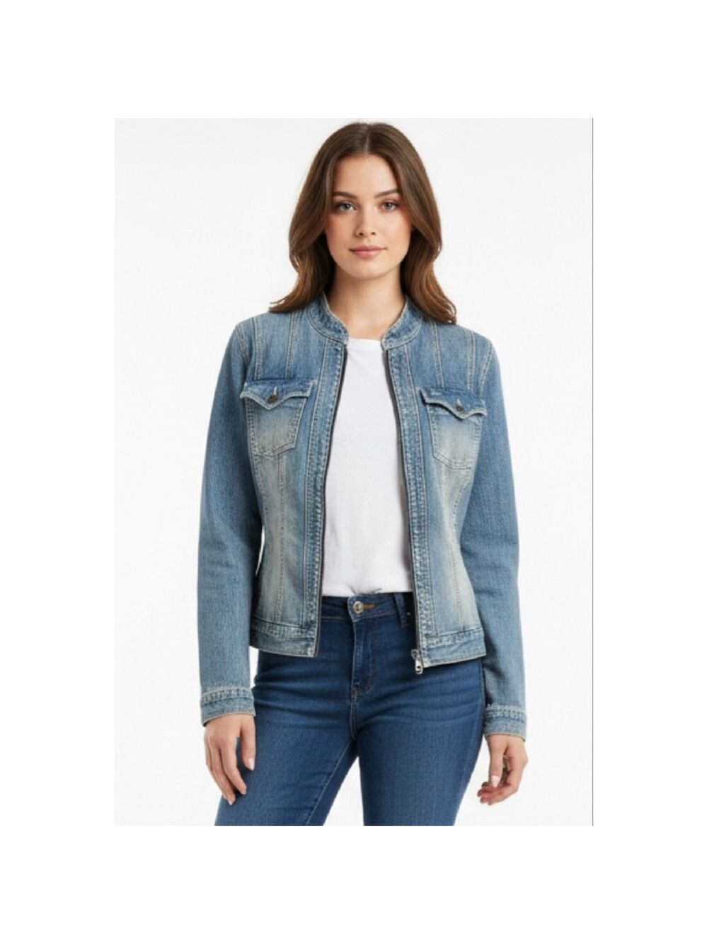 Harley-Davidson Vintage Denim Jean Jacket, Size L, Blue